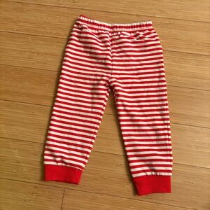 Cat & Jack Red and White Striped Leggings